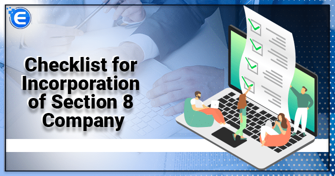 Checklist for Incorporation of Section 8 Company