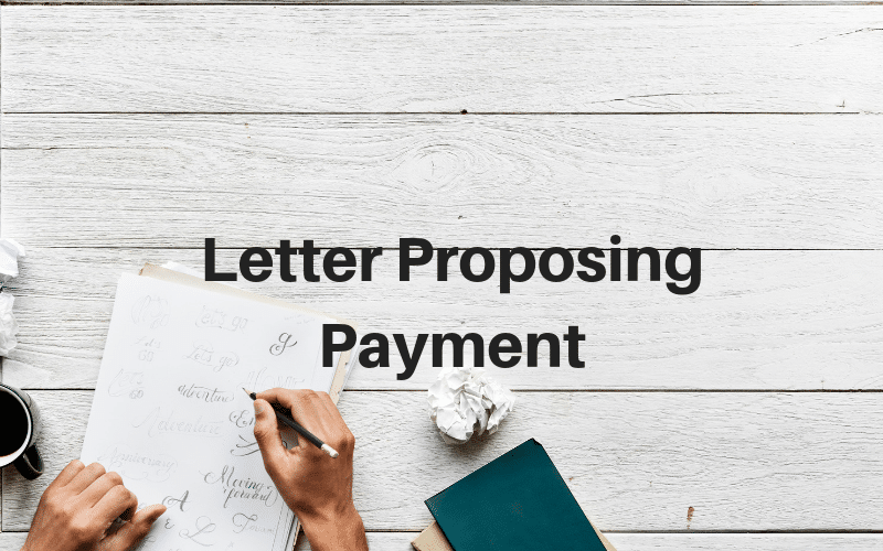Letter Proposing Payment