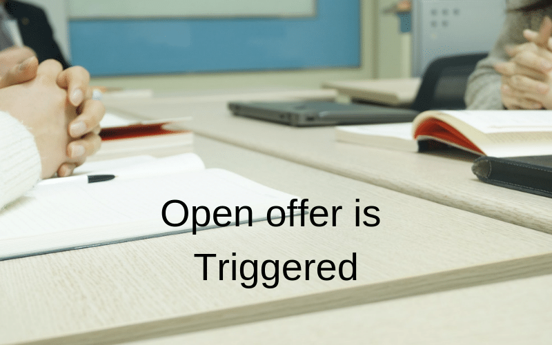 What is the Step by Step Procedure to be followed by the Acquirer when Open offer is Triggered?﻿