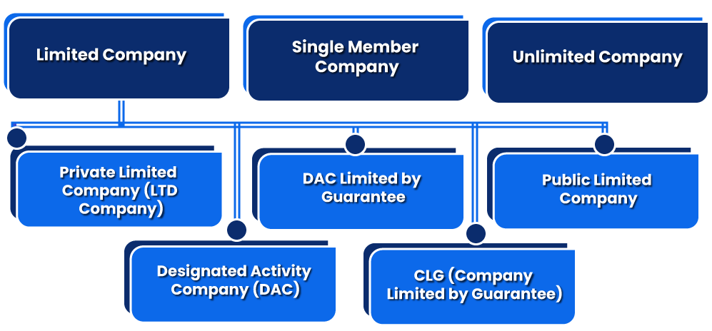 What are the types of Entities under Company Registration in Ireland