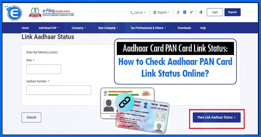 Aadhaar Card PAN Card Link Status: How to Check Aadhaar PAN Card Link Status Online? 