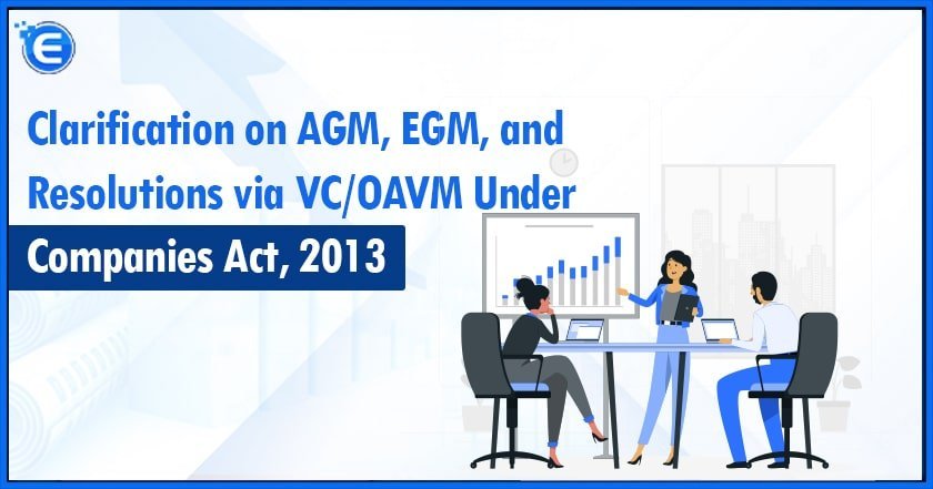 Clarification on AGM, EGM, and Resolutions via VC/OAVM Under Companies Act, 2013